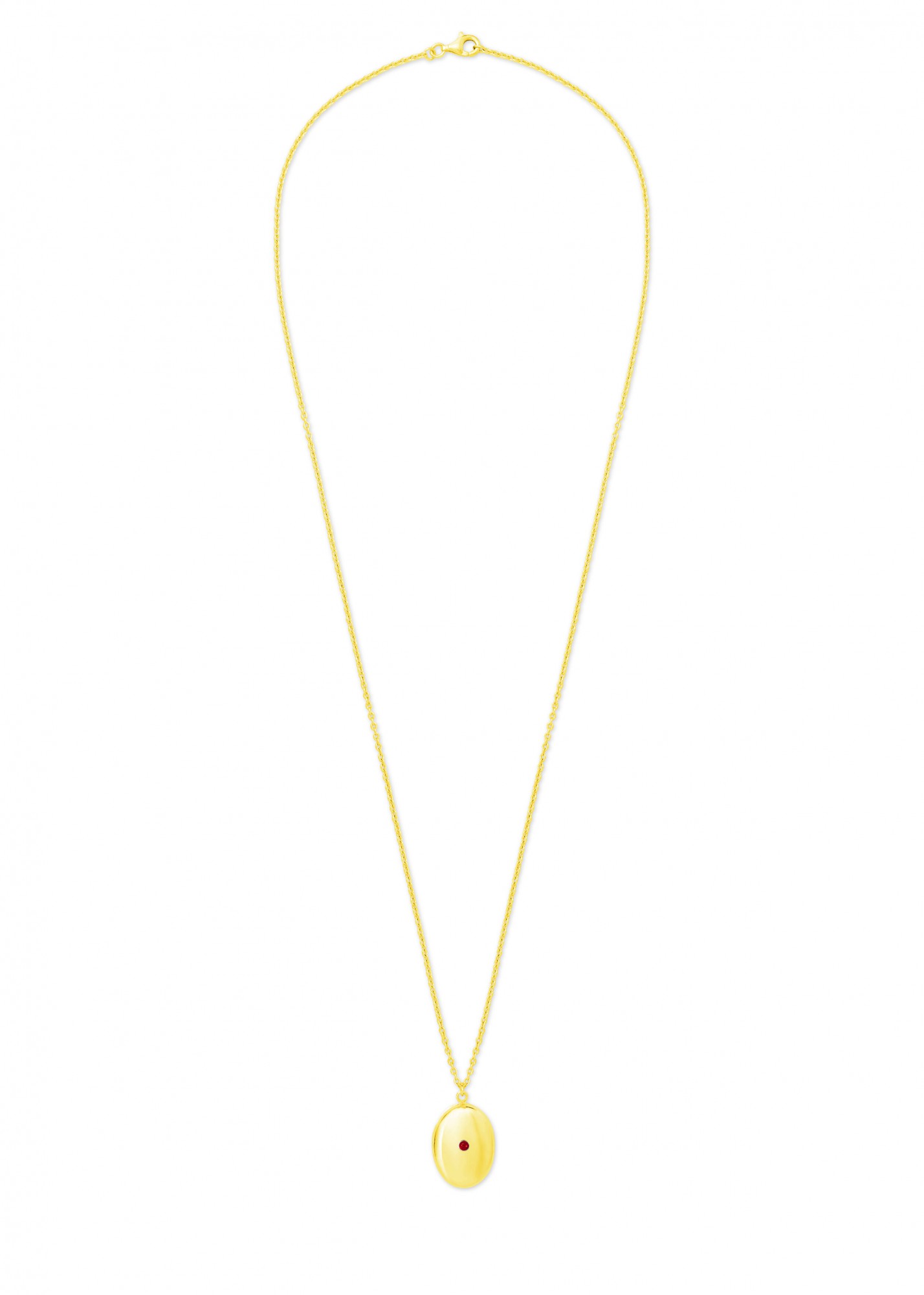 Love Anya Locket Necklace, Ruby