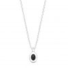 Ying Pendant Necklace, Black Sapphire