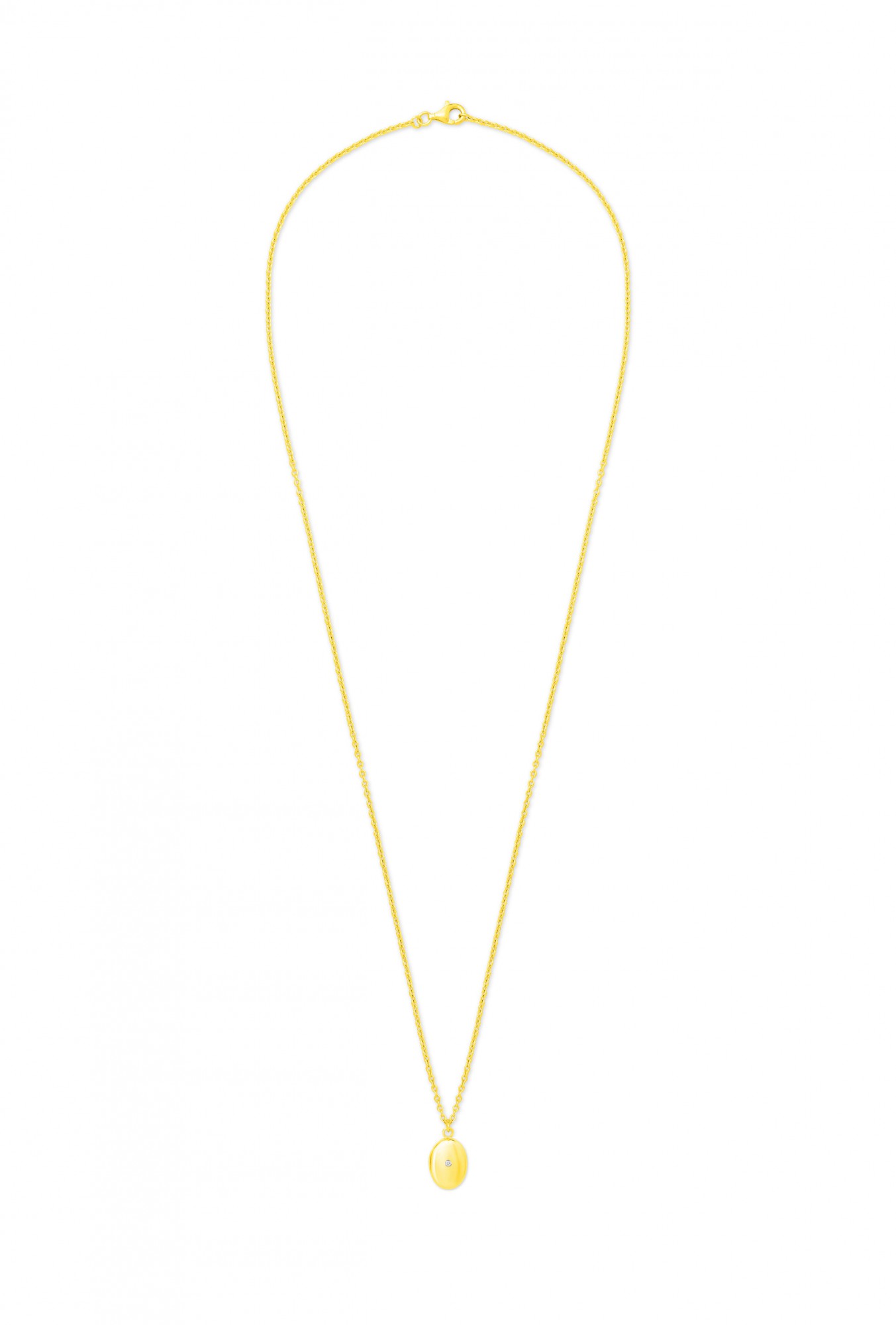 Baby Diamond Locket Necklace (Personalize)