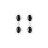 Baby Duo Ying Earrings, Black Sapphires