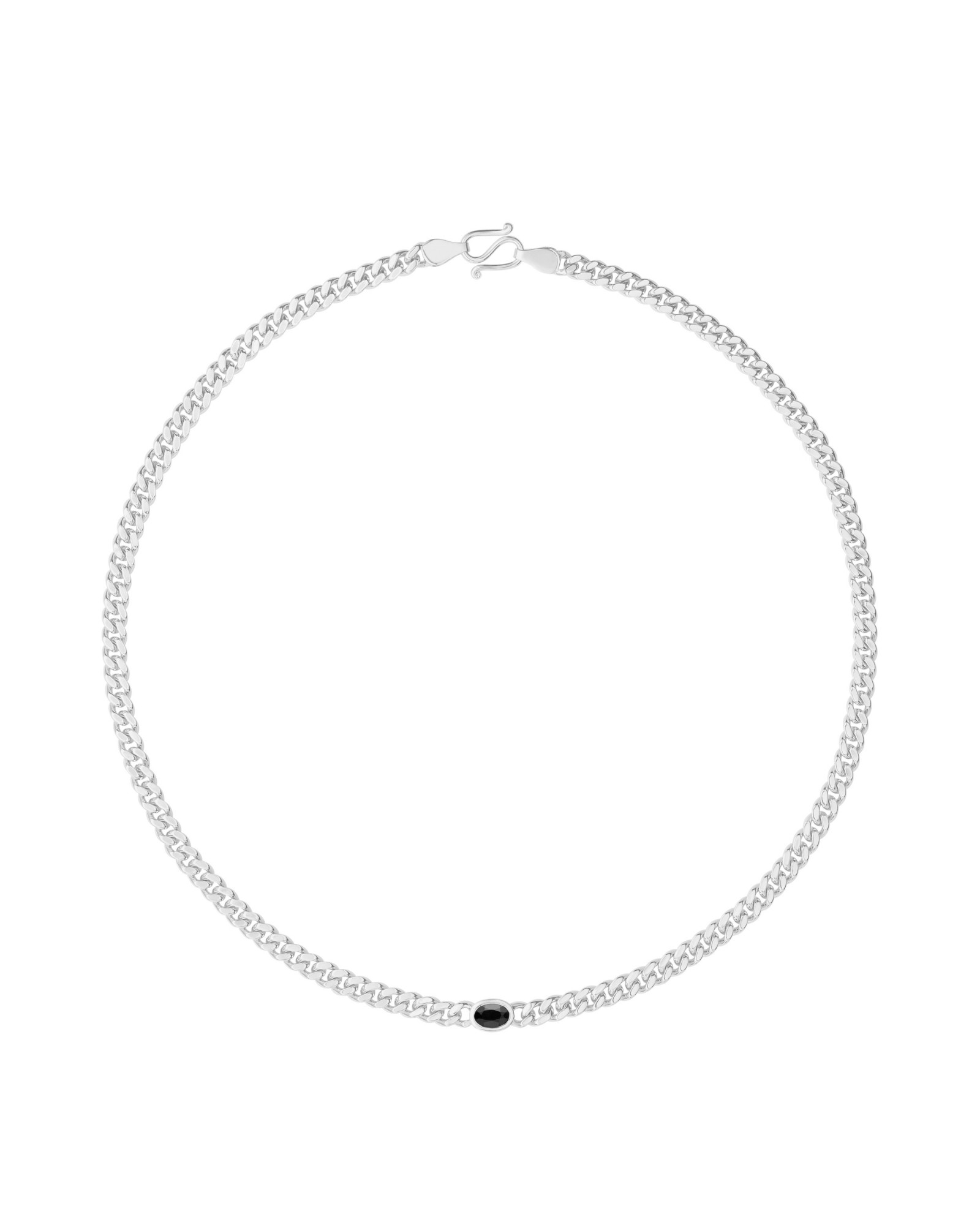 Baby Ying Necklace, Black Sapphire