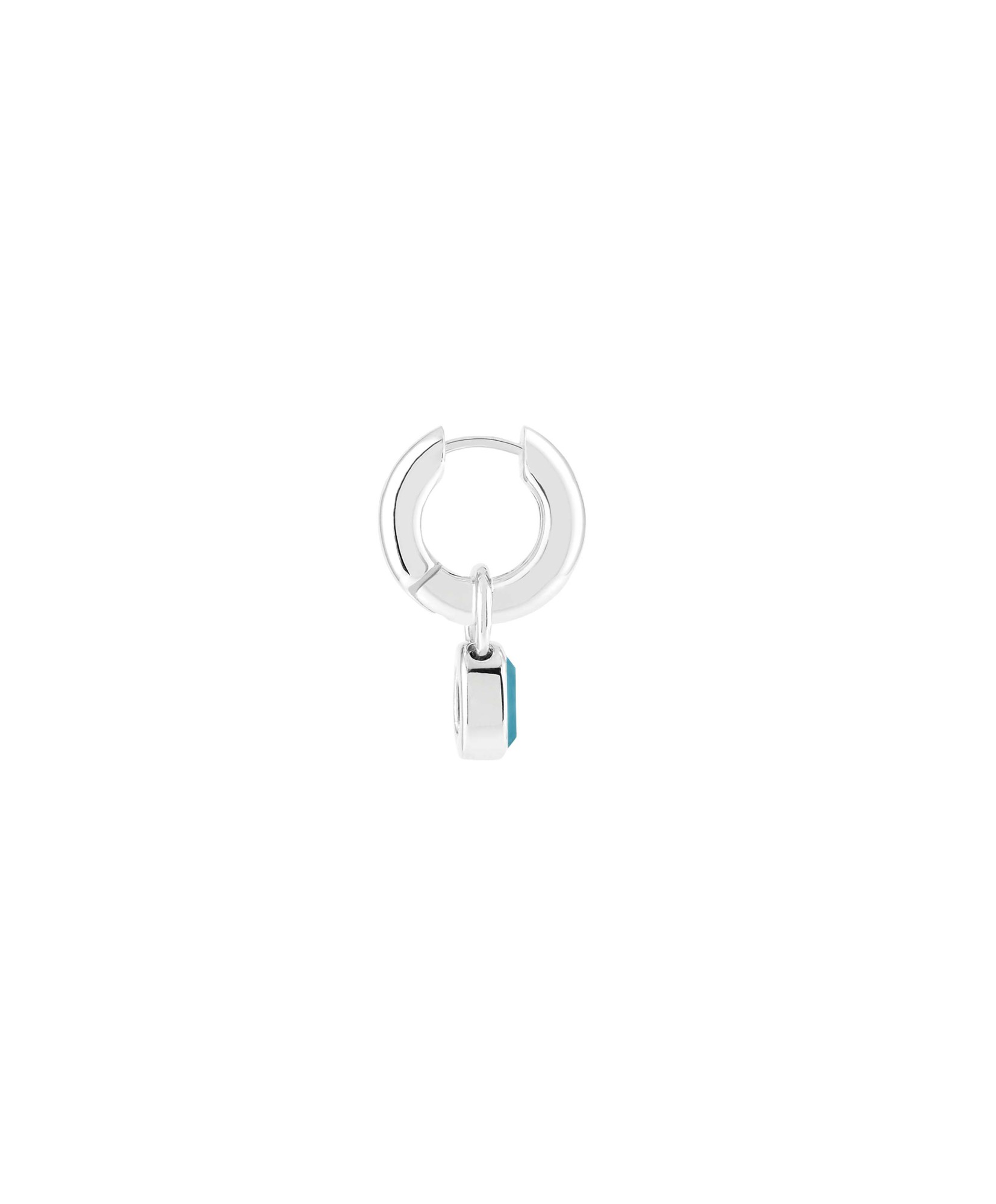 Ying Charm Hoops-London Blue Topaz-Side
