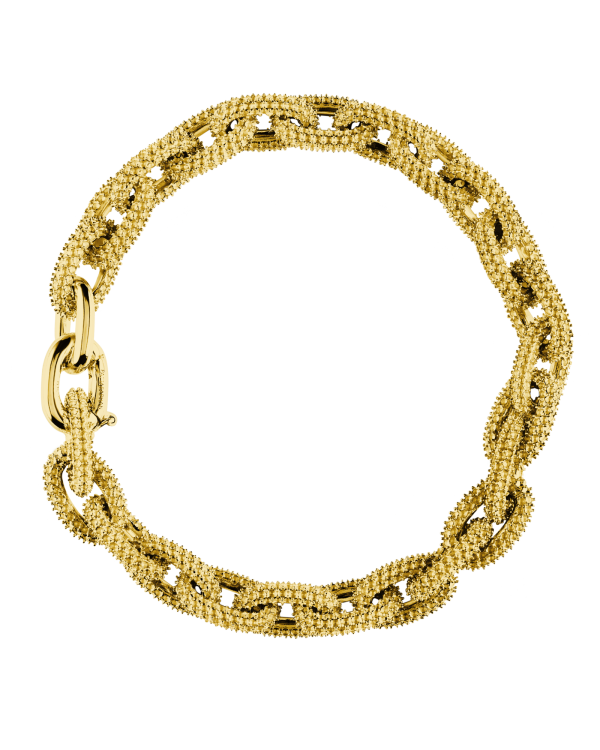 Textured Seamless Link Bracelet