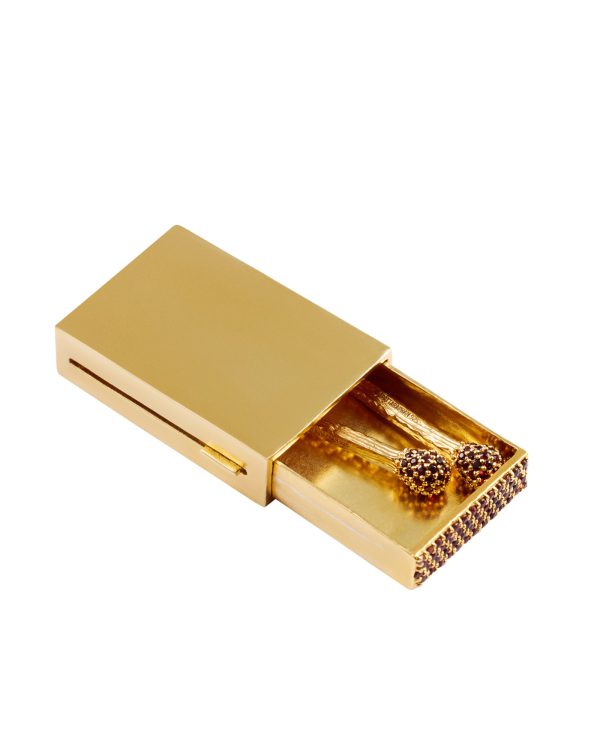 Pavé Akani Match Box, Red Garnet