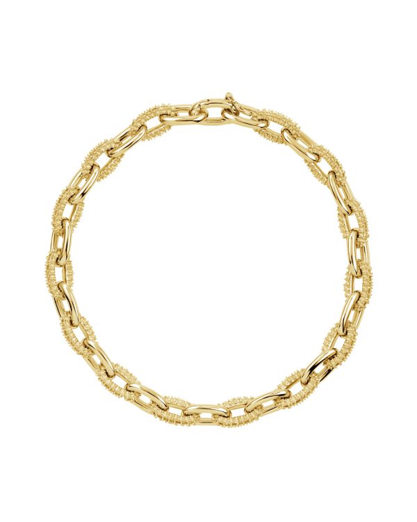 Semi Textured Baby Seamless Link Bracelet (Matte Finish)