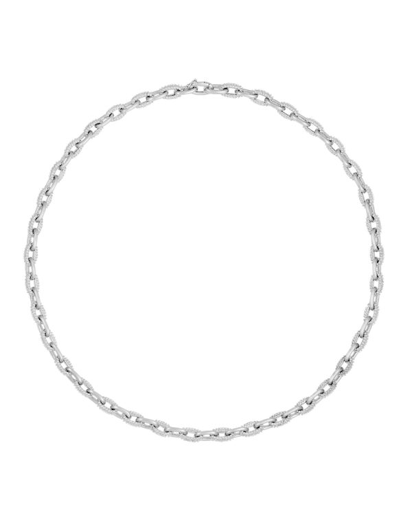Semi Textured Baby Seamless Link Necklace (Matte Finish)