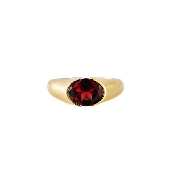 Nainate Ring, Red Garnet