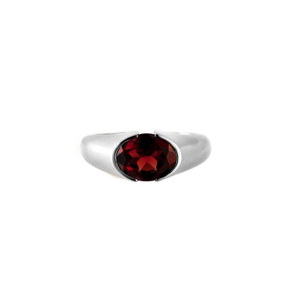 Nainate Ring, Red Garnet