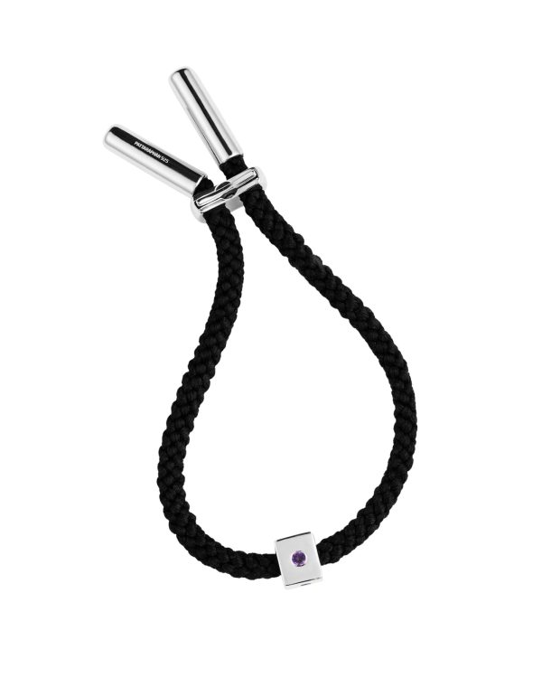 Maii Stoned Cube Bracelet, Amethyst