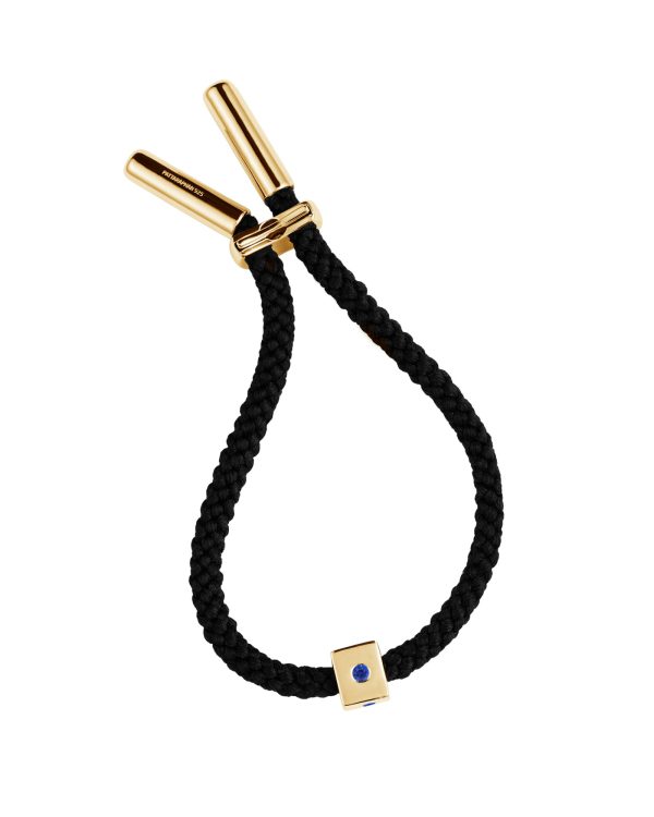 Maii Stoned Cube Bracelet, Blue Sapphire