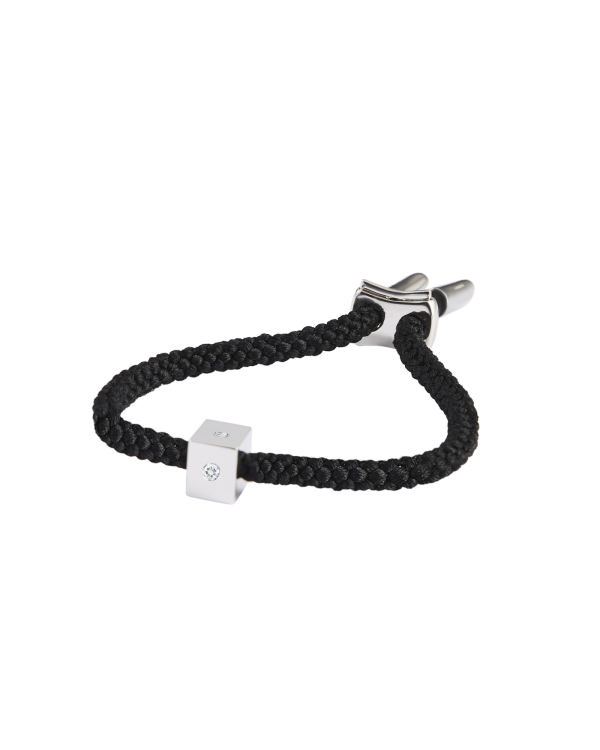Maii Stoned Cube Bracelet, White Sapphire