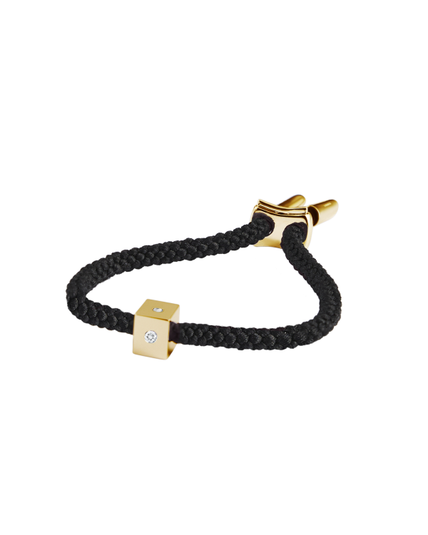 Maii Stoned Cube Bracelet, White Sapphire