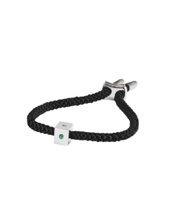 Maii Stoned Cube Bracelet, Emerald