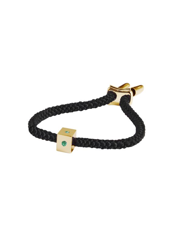 Maii Stoned Cube Bracelet, Emerald